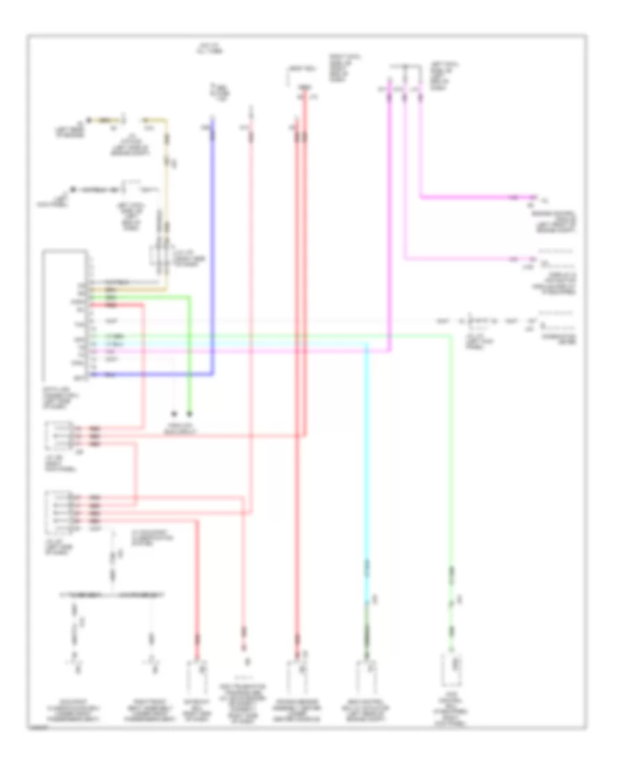 Data Link Connector Wiring Diagram for Lexus IS 250 2012