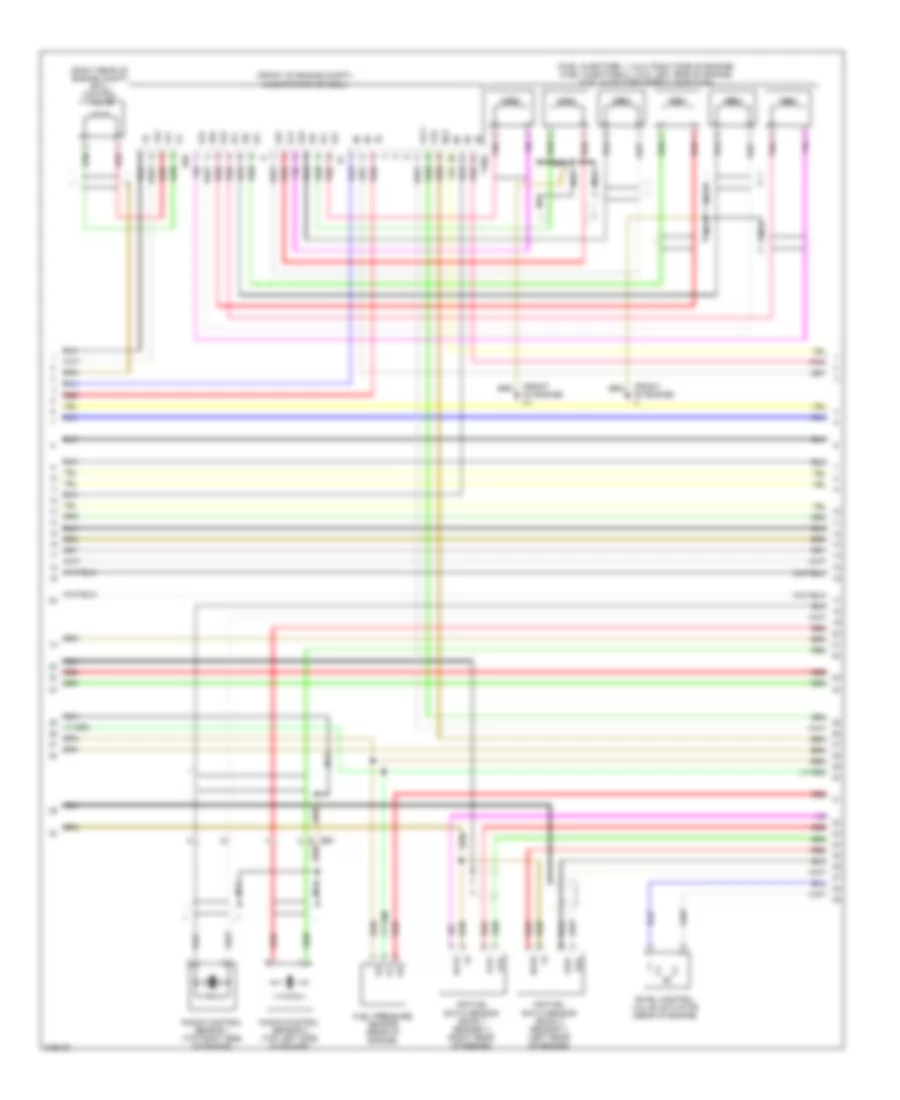 2.5L, Engine Performance Wiring Diagram (6 of 8) for Lexus IS 250 2012