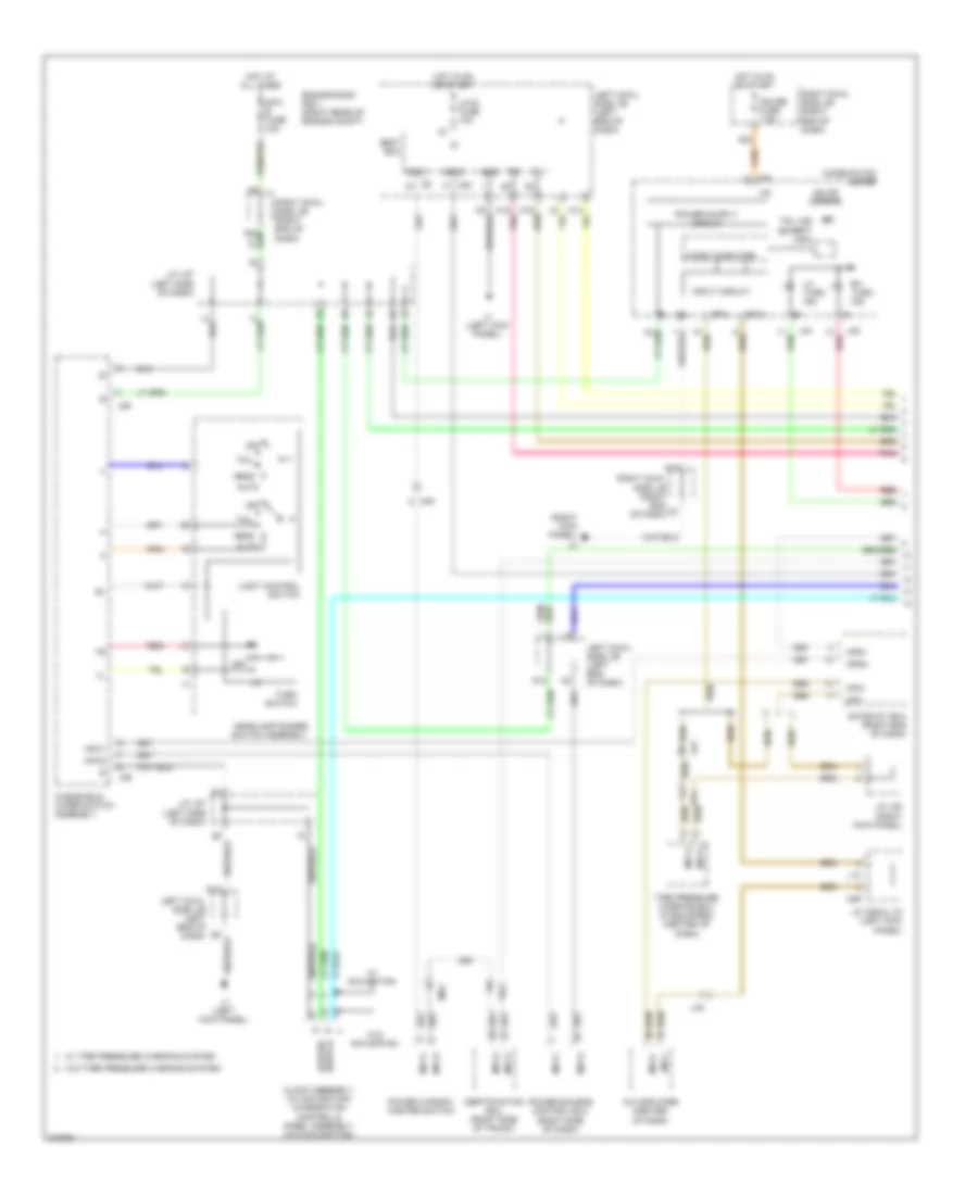 Exterior Lamps Wiring Diagram 1 of 3 for Lexus IS 250 2012