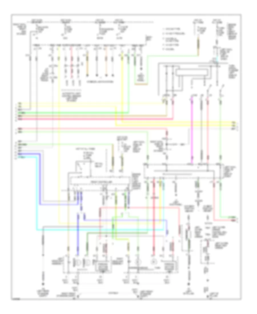 Exterior Lamps Wiring Diagram 2 of 3 for Lexus IS 250 2012