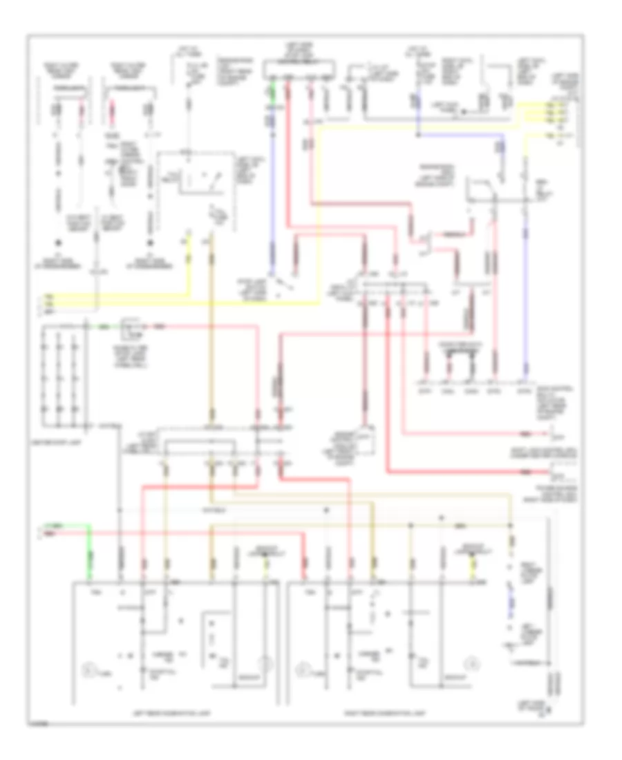 Exterior Lamps Wiring Diagram 3 of 3 for Lexus IS 250 2012