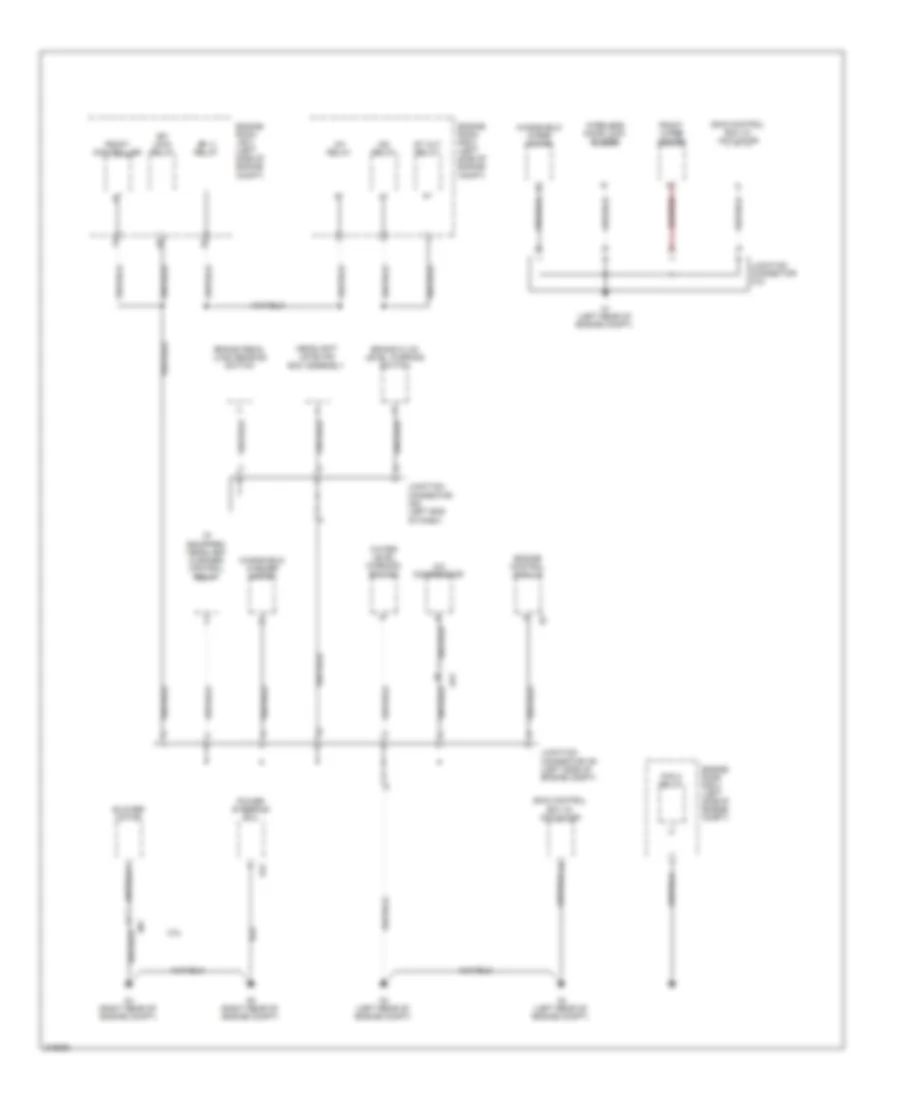 Ground Distribution Wiring Diagram 1 of 7 for Lexus IS 250 2012