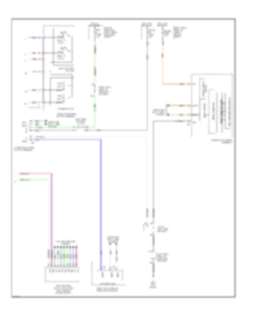 Headlamps Leveling Wiring Diagram 2 of 2 for Lexus IS 250 2012