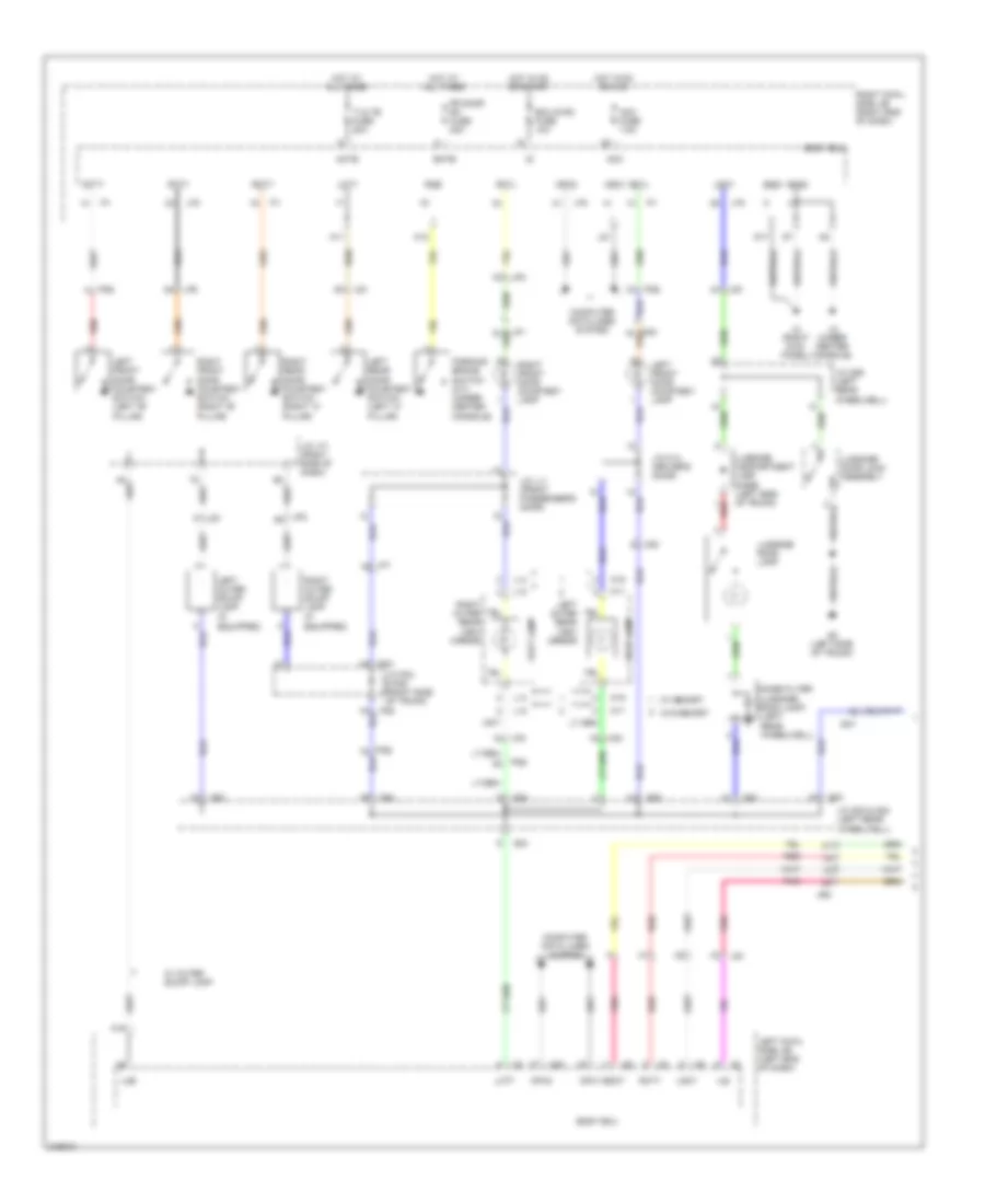 Courtesy Lamps Wiring Diagram 1 of 2 for Lexus IS 250 2012