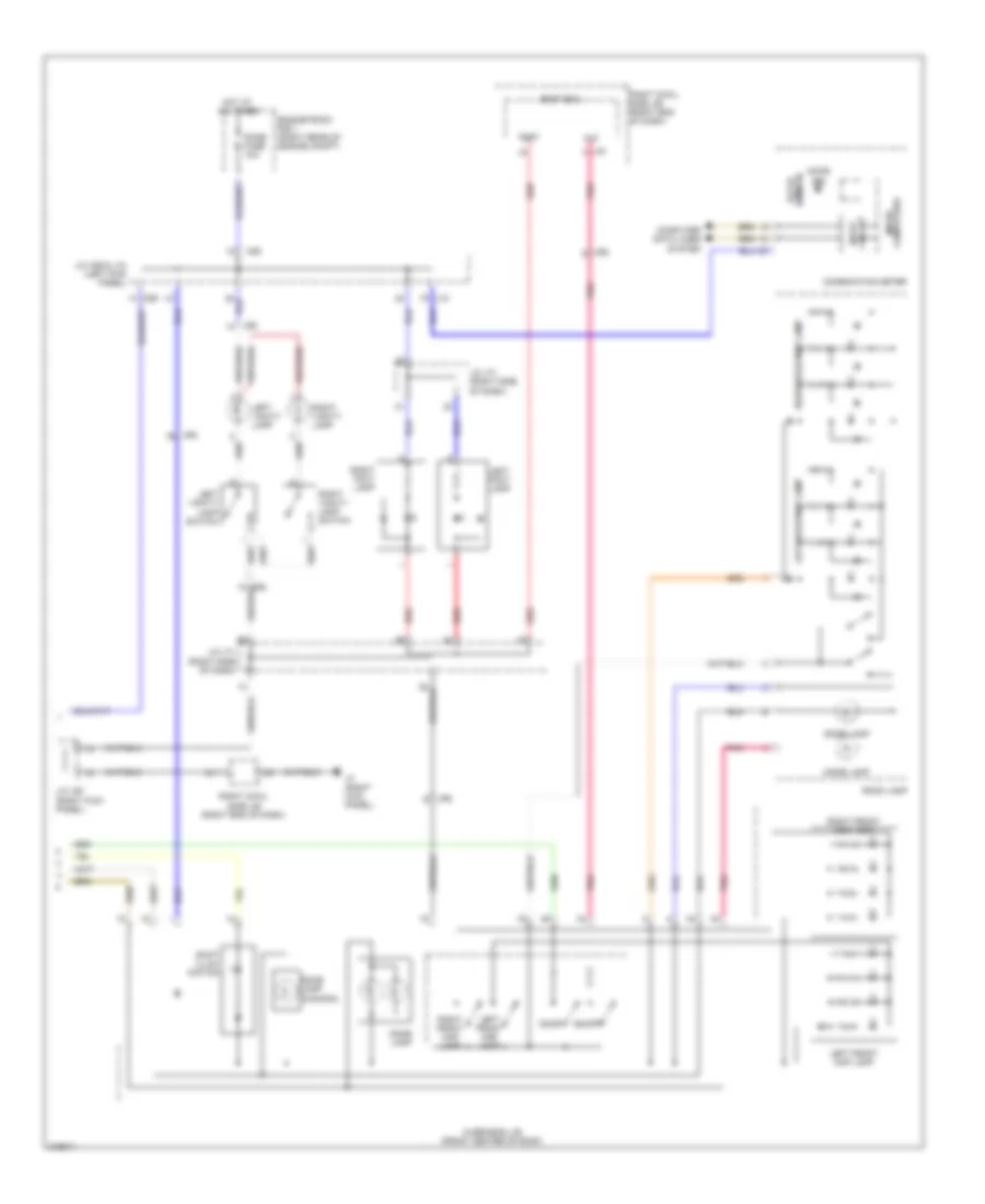 Courtesy Lamps Wiring Diagram 2 of 2 for Lexus IS 250 2012