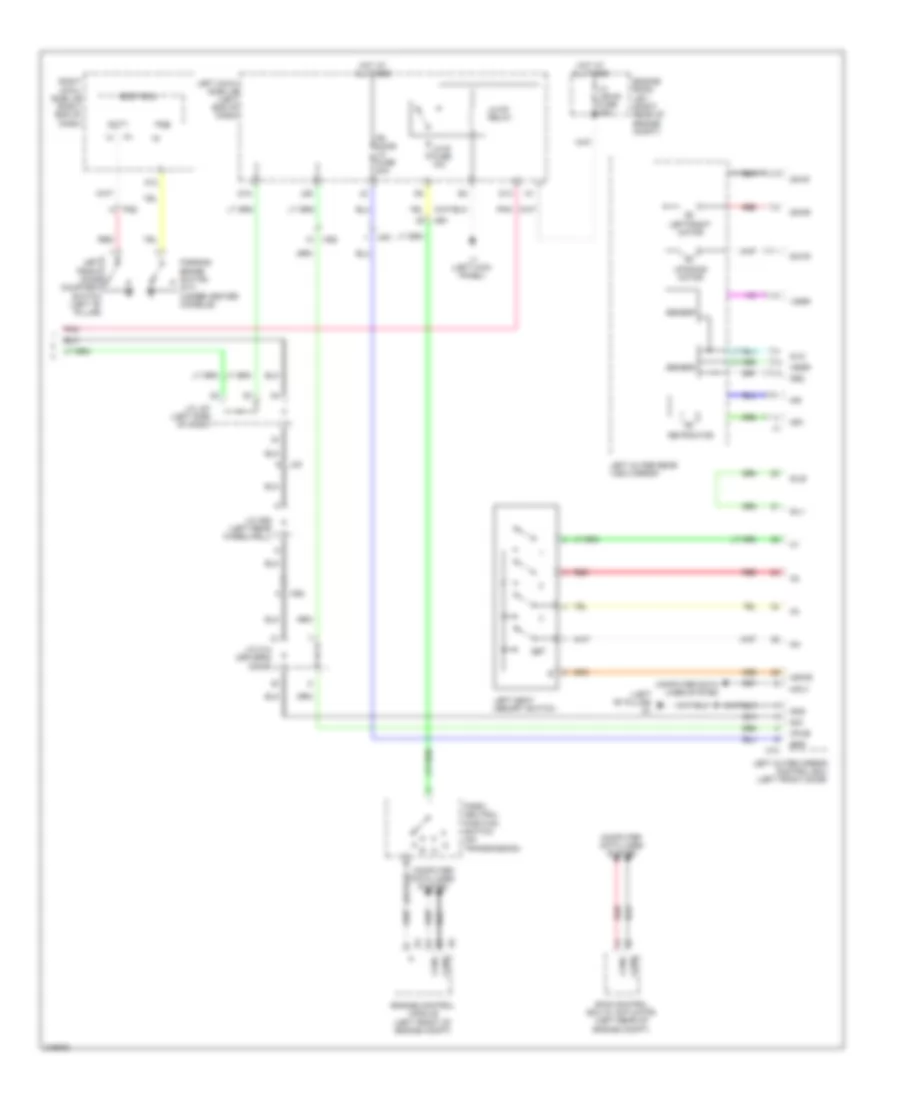 Memory Mirrors Wiring Diagram (2 of 2) for Lexus IS 250 2012