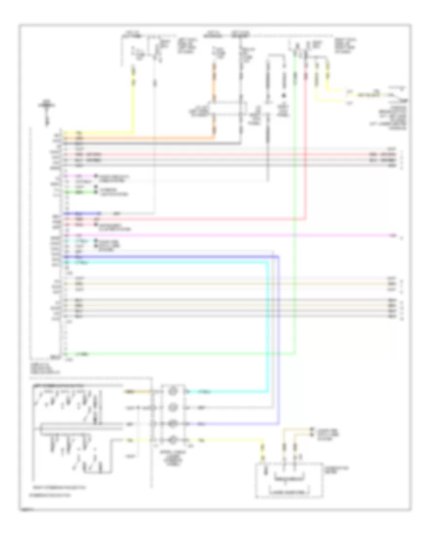 Navigation Wiring Diagram 1 of 5 for Lexus IS 250 2012