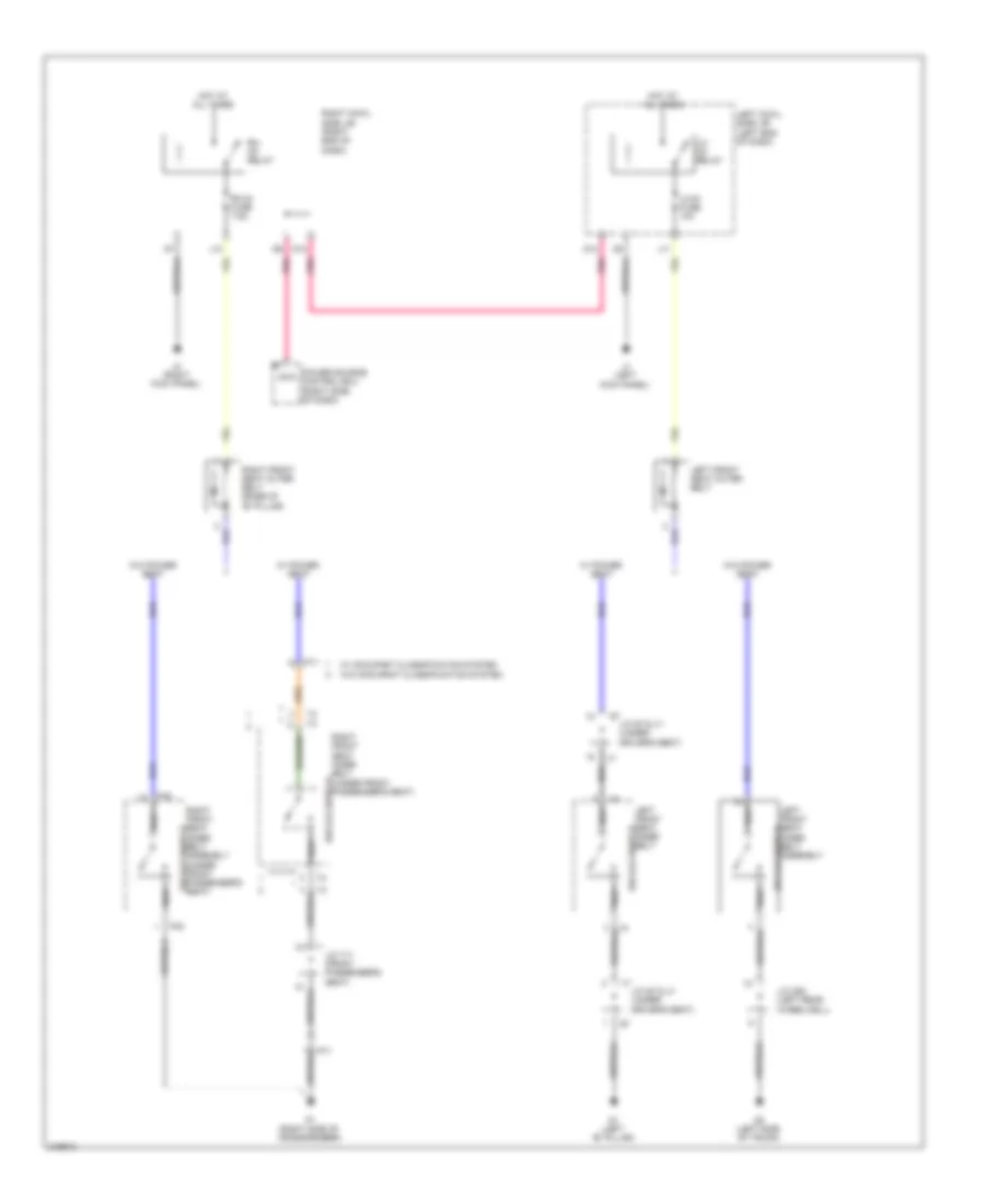 Passive Restraints Wiring Diagram for Lexus IS 250 2012