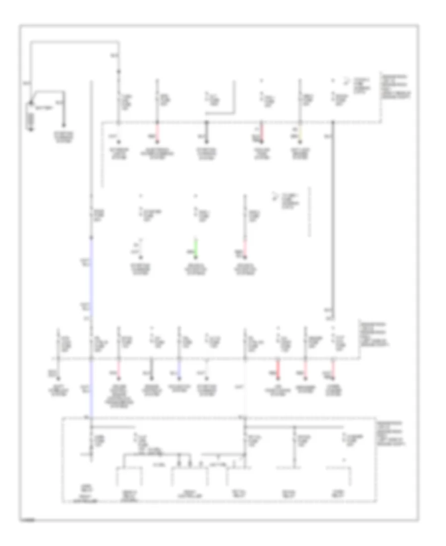 Power Distribution Wiring Diagram 1 of 5 for Lexus IS 250 2012