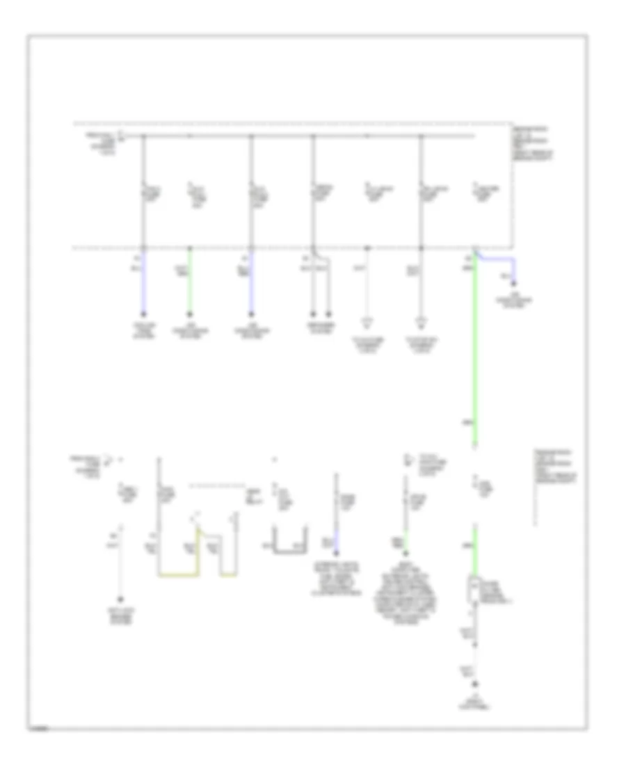 Power Distribution Wiring Diagram 2 of 5 for Lexus IS 250 2012