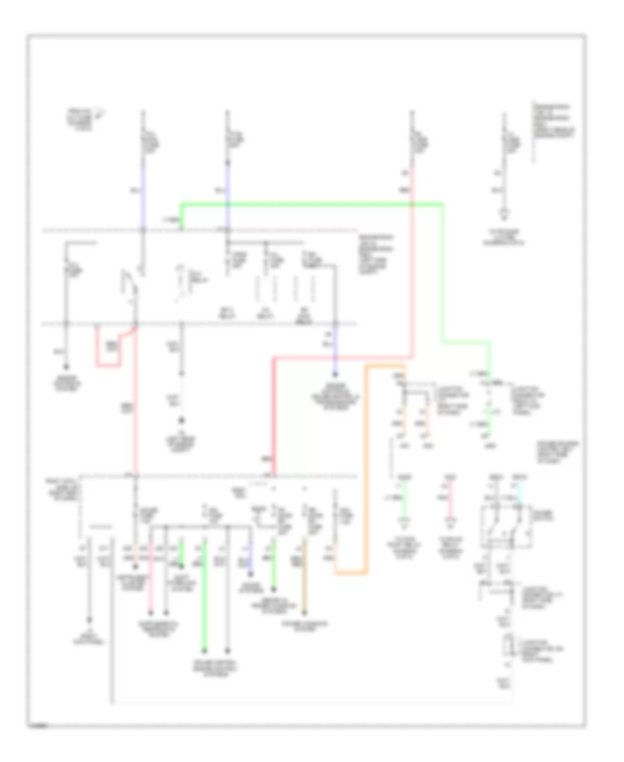 Power Distribution Wiring Diagram 3 of 5 for Lexus IS 250 2012