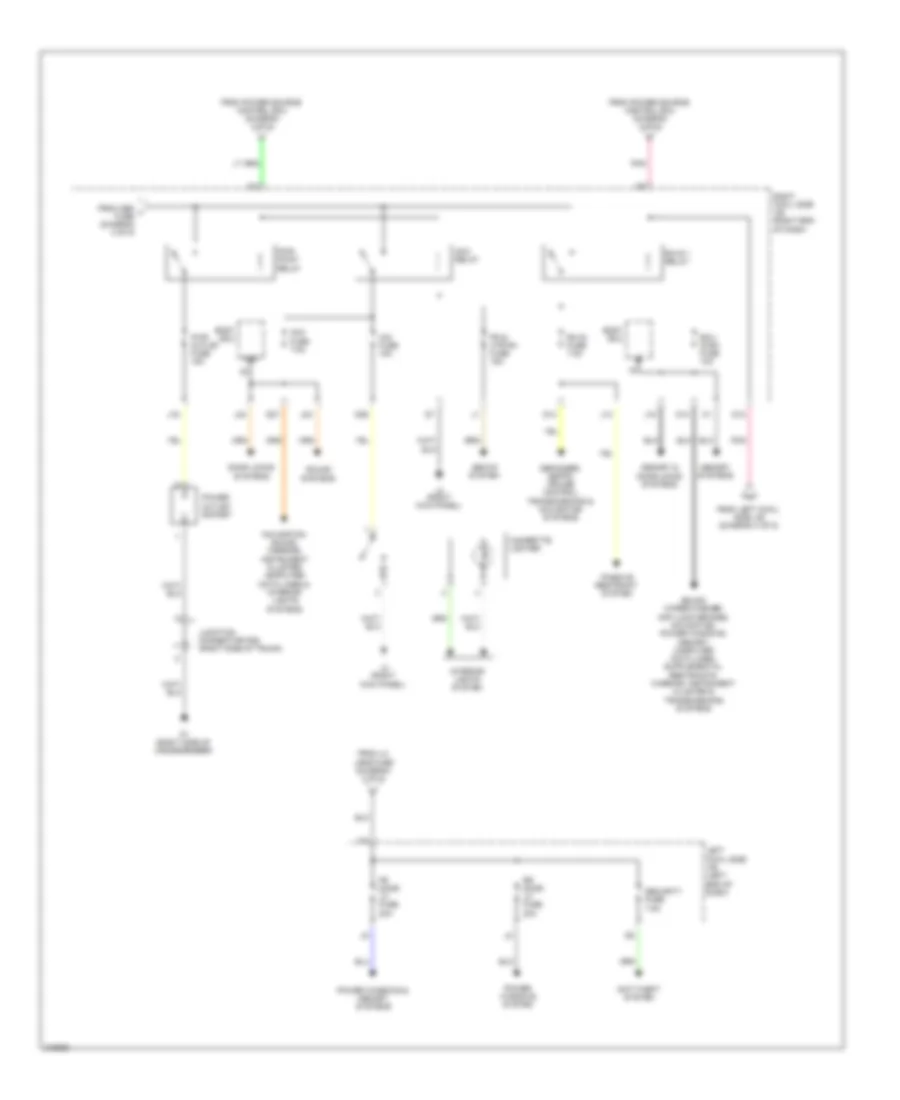 Power Distribution Wiring Diagram (5 of 5) for Lexus IS 250 2012
