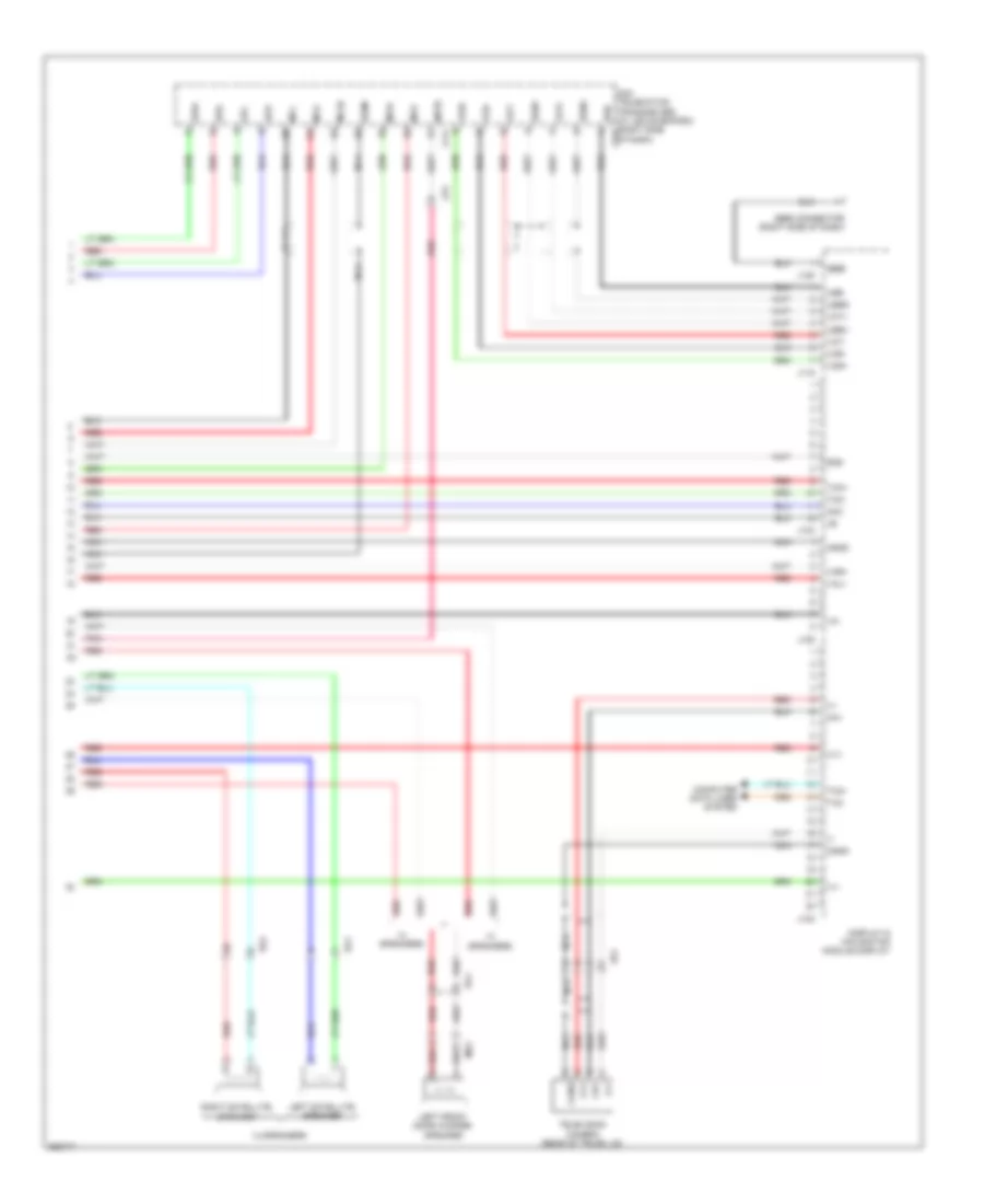 Radio Wiring Diagram, with Navigation (5 of 5) for Lexus IS 250 2012