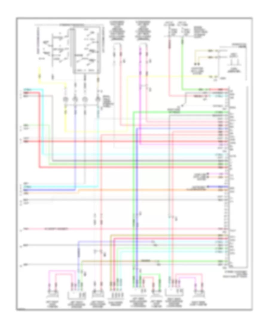 Radio Wiring Diagram, without Navigation (2 of 2) for Lexus IS 250 2012