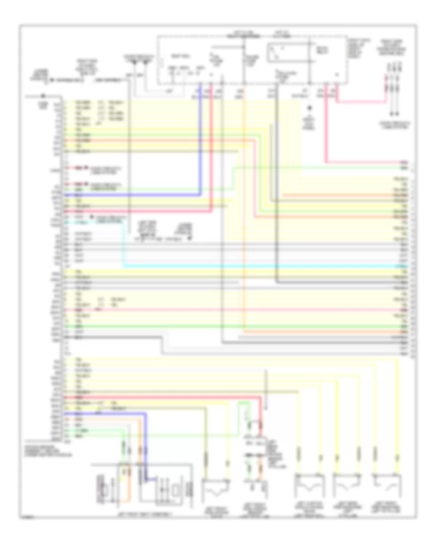 Supplemental Restraints Wiring Diagram 1 of 3 for Lexus IS 250 2012