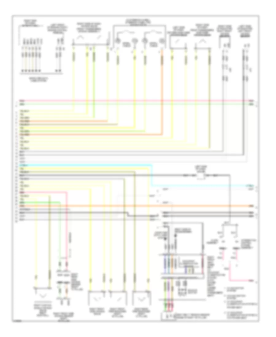 Supplemental Restraints Wiring Diagram (2 of 3) for Lexus IS 250 2012