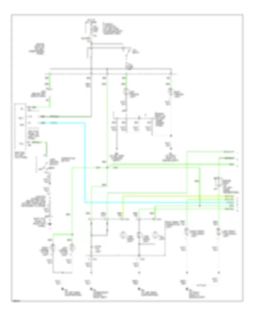 Exterior Lamps Wiring Diagram (1 of 2) for Lexus LX 470 2007