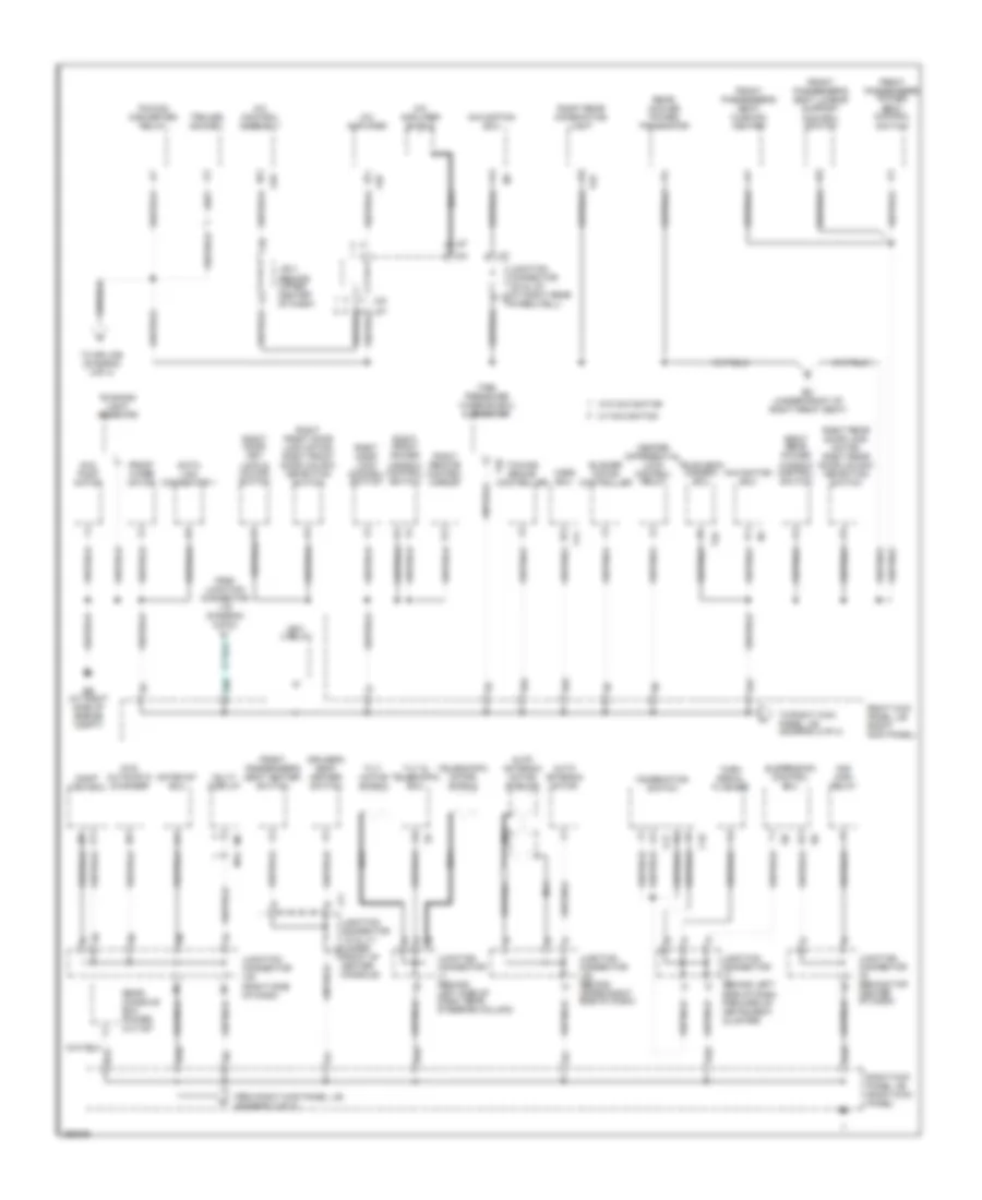 Ground Distribution Wiring Diagram 3 of 4 for Lexus LX 470 2007