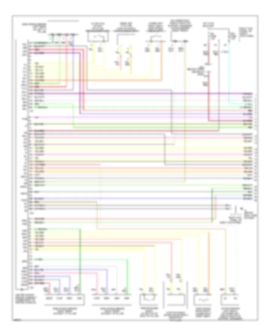 Supplemental Restraints Wiring Diagram 1 of 3 for Lexus LX 470 2007