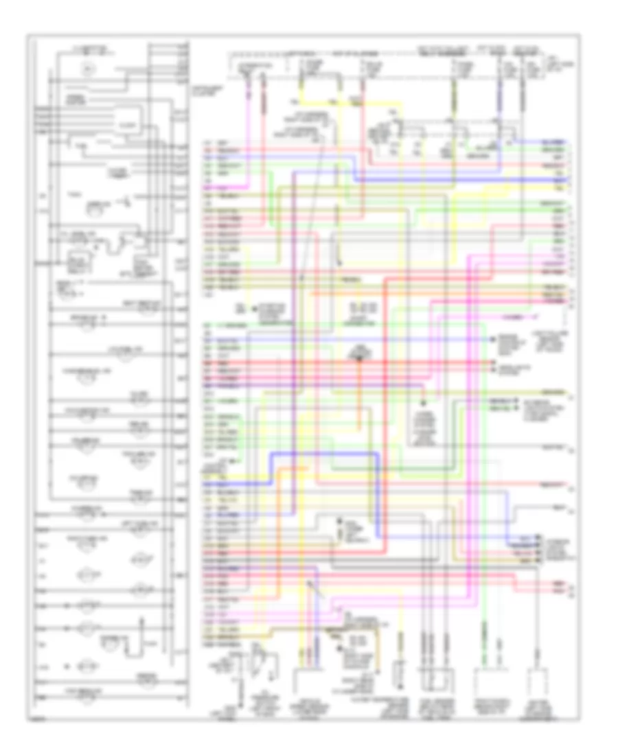 Instrument Cluster Wiring Diagram 1 of 2 for Lexus SC 300 1995