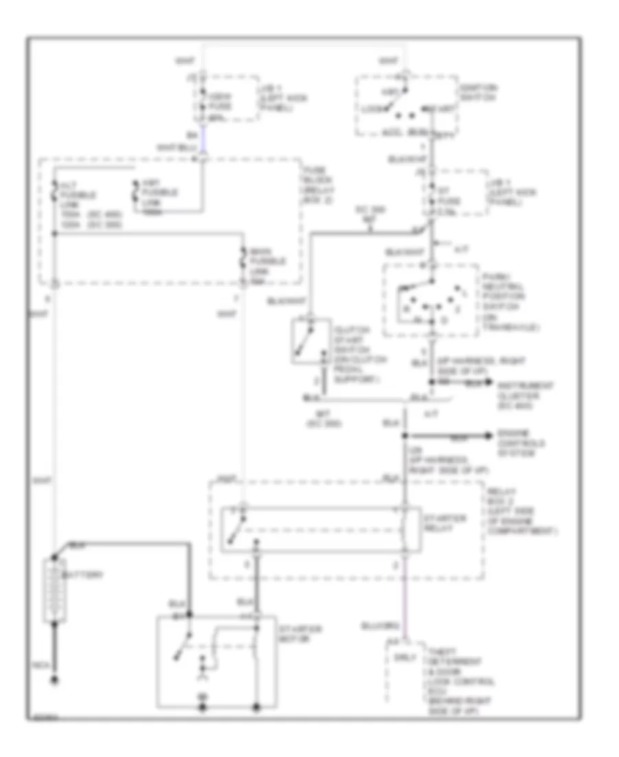 Starting Wiring Diagram for Lexus SC 300 1995