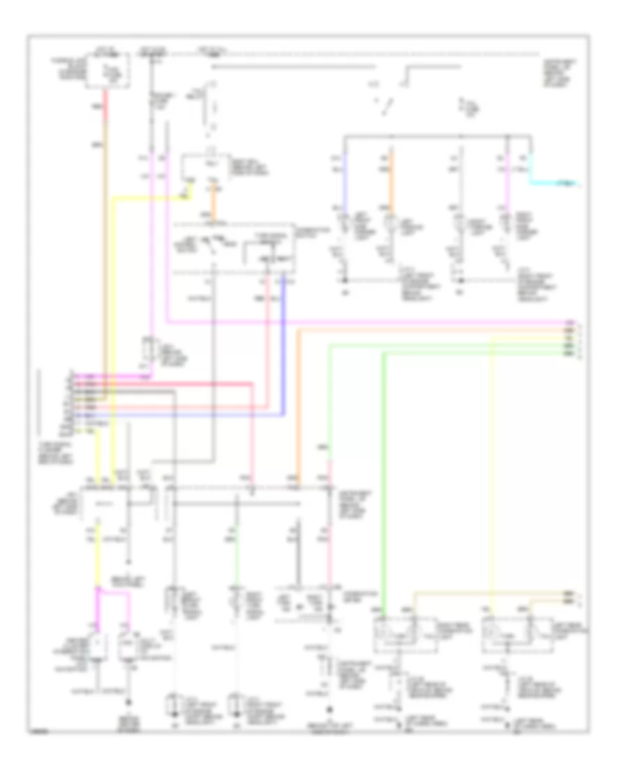 Exterior Lamps Wiring Diagram (1 of 2) for Lexus RX 350 2007