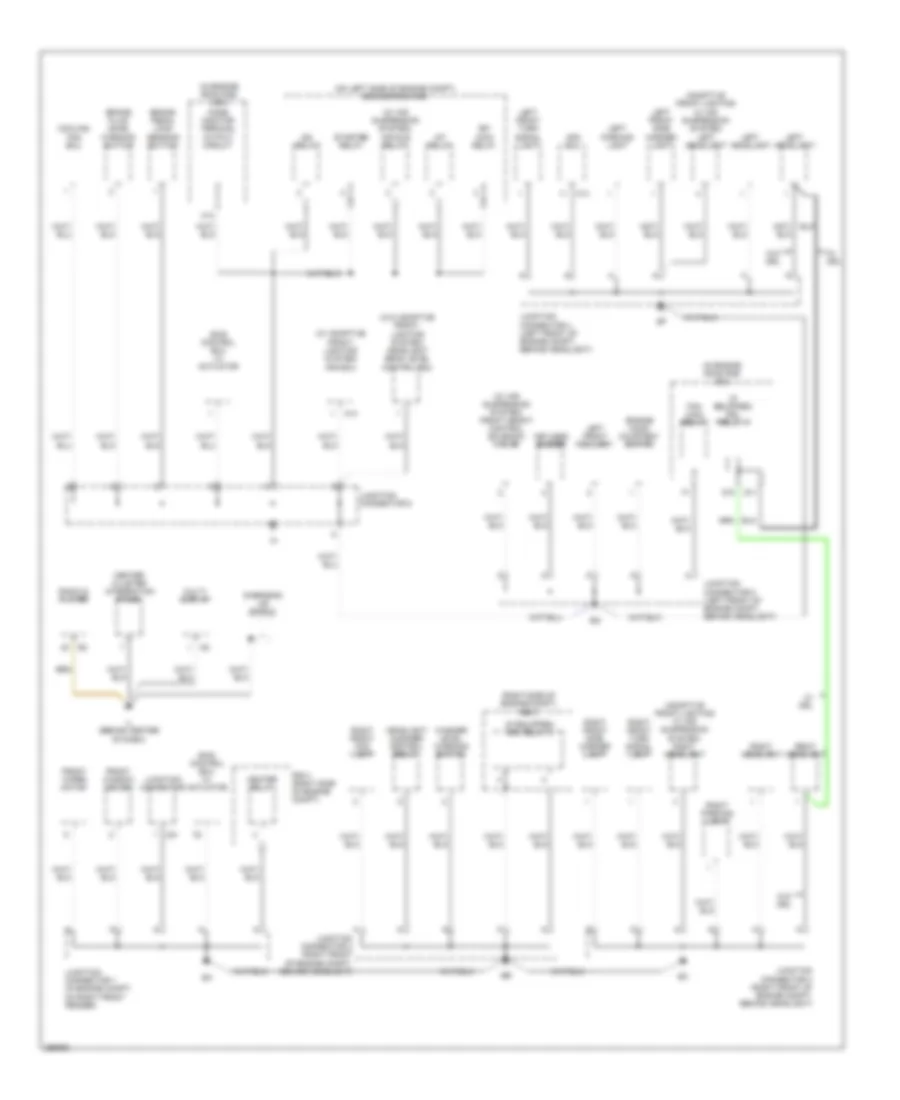 Ground Distribution Wiring Diagram 1 of 4 for Lexus RX 350 2007
