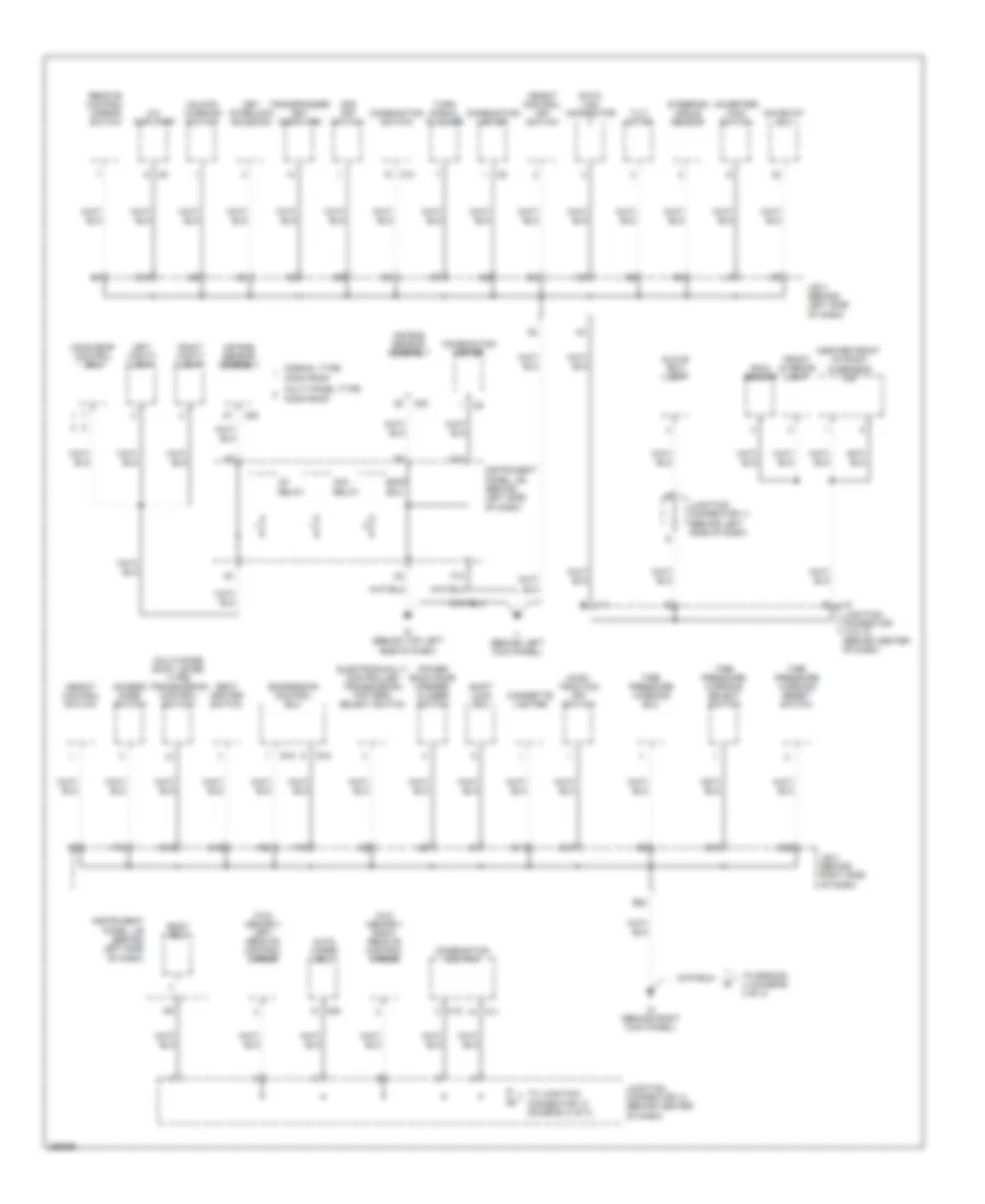 Ground Distribution Wiring Diagram 3 of 4 for Lexus RX 350 2007
