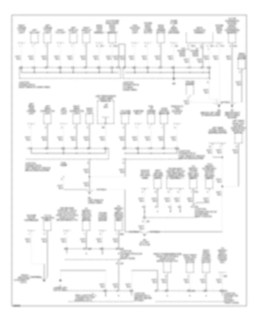 Ground Distribution Wiring Diagram 4 of 4 for Lexus RX 350 2007