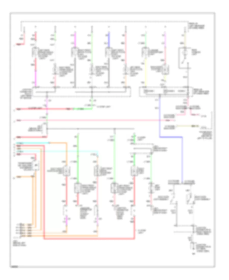 Courtesy Lamps Wiring Diagram 2 of 2 for Lexus RX 350 2007