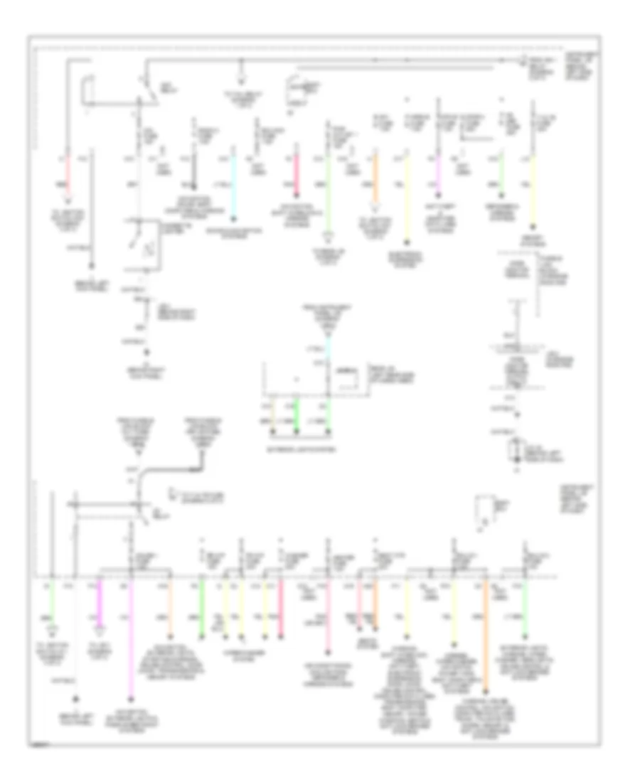 Power Distribution Wiring Diagram 2 of 3 for Lexus RX 350 2007