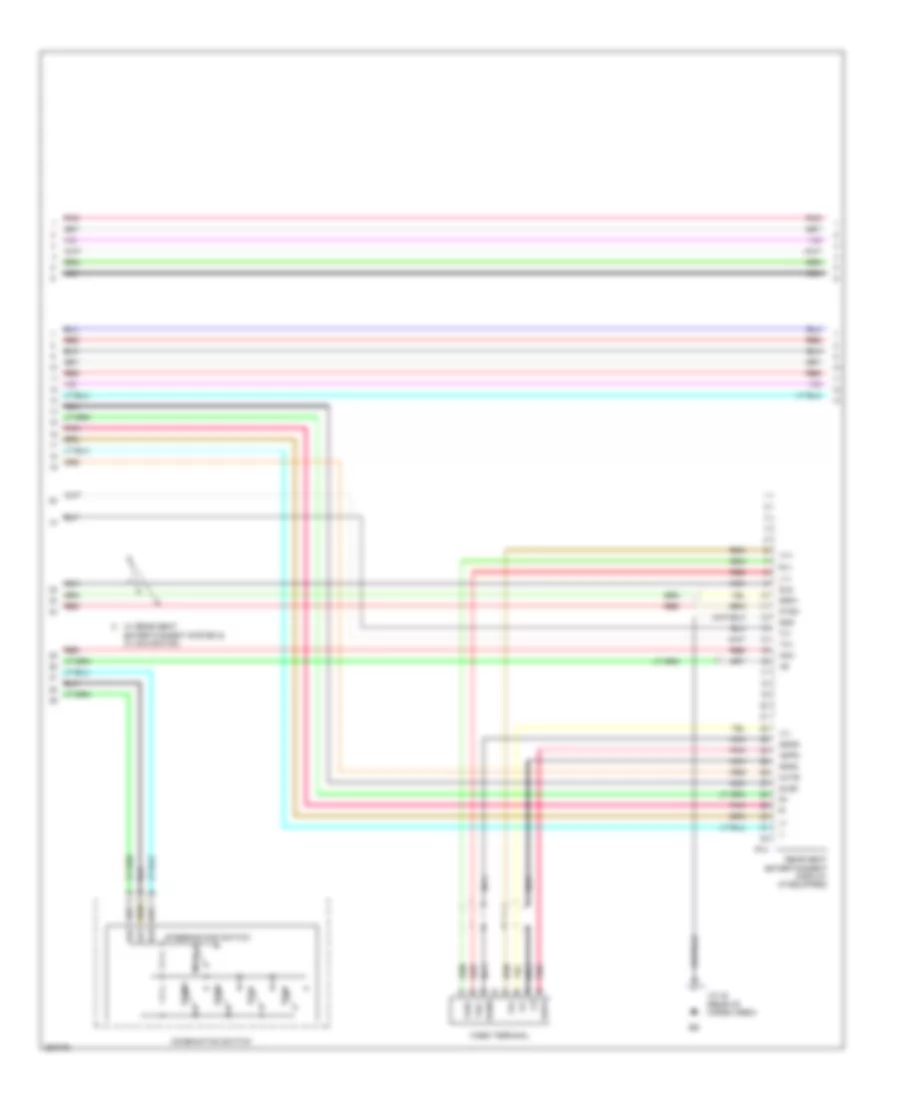 Radio Wiring Diagram, without Mark Levinson (2 of 3) for Lexus RX 350 2007