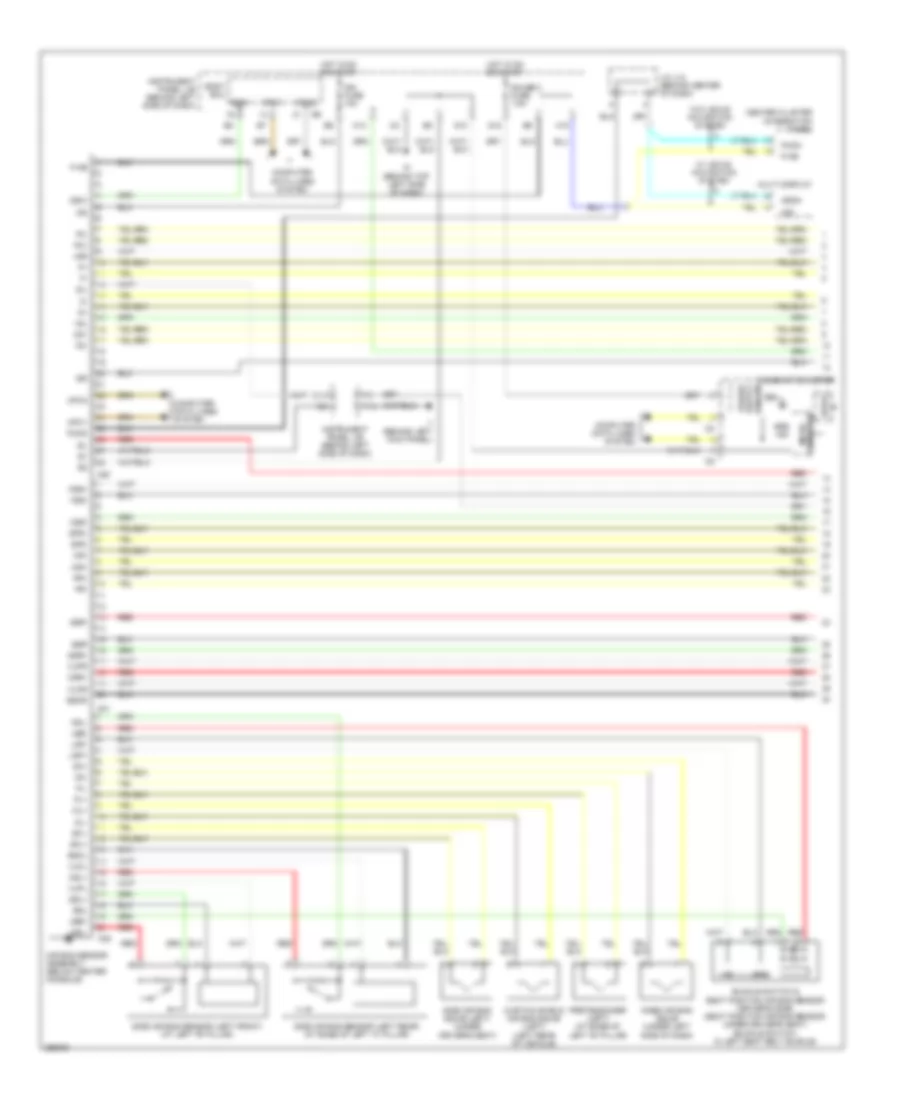 Supplemental Restraints Wiring Diagram 1 of 2 for Lexus RX 350 2007