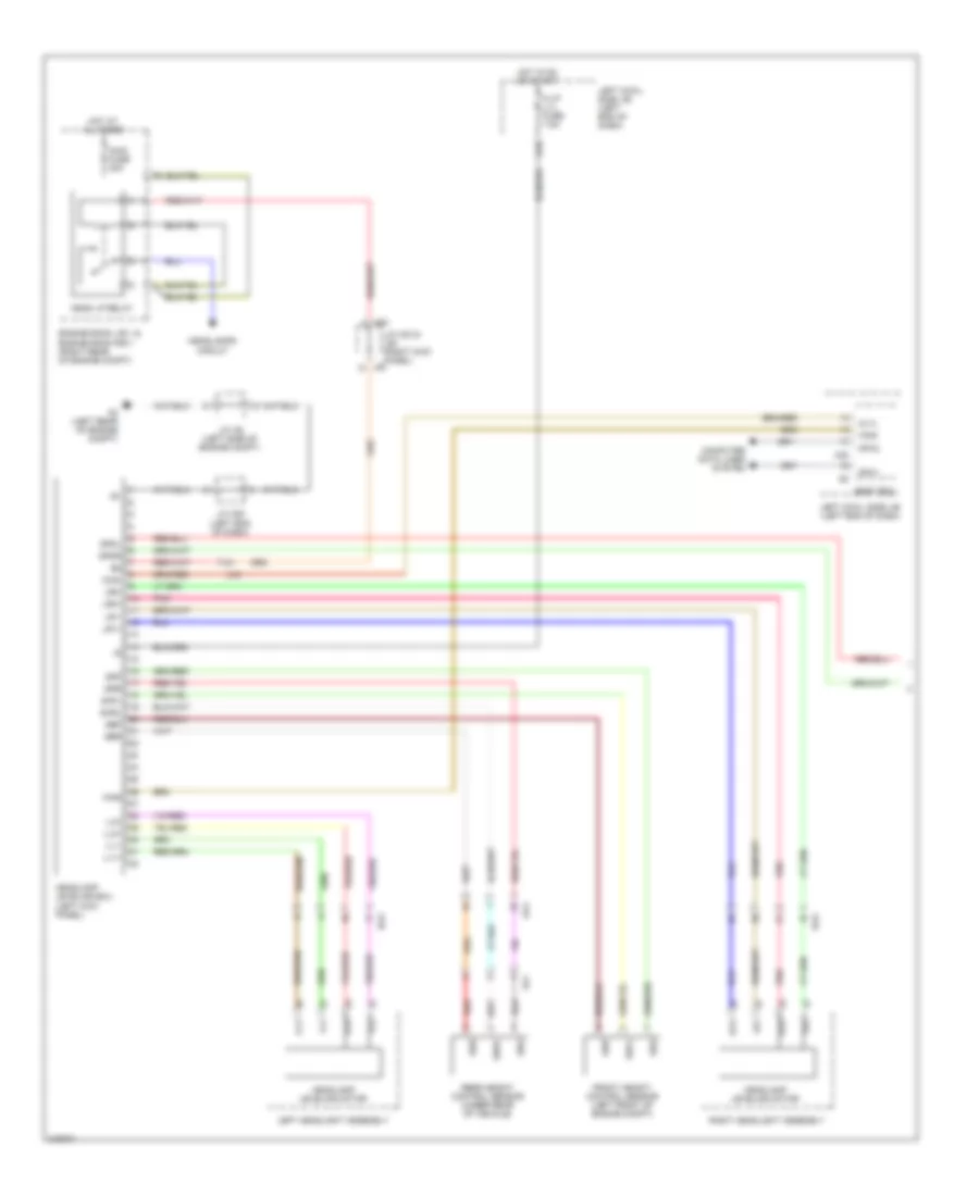 Headlamps Leveling Wiring Diagram (1 of 2) for Lexus IS 250 F Sport 2012