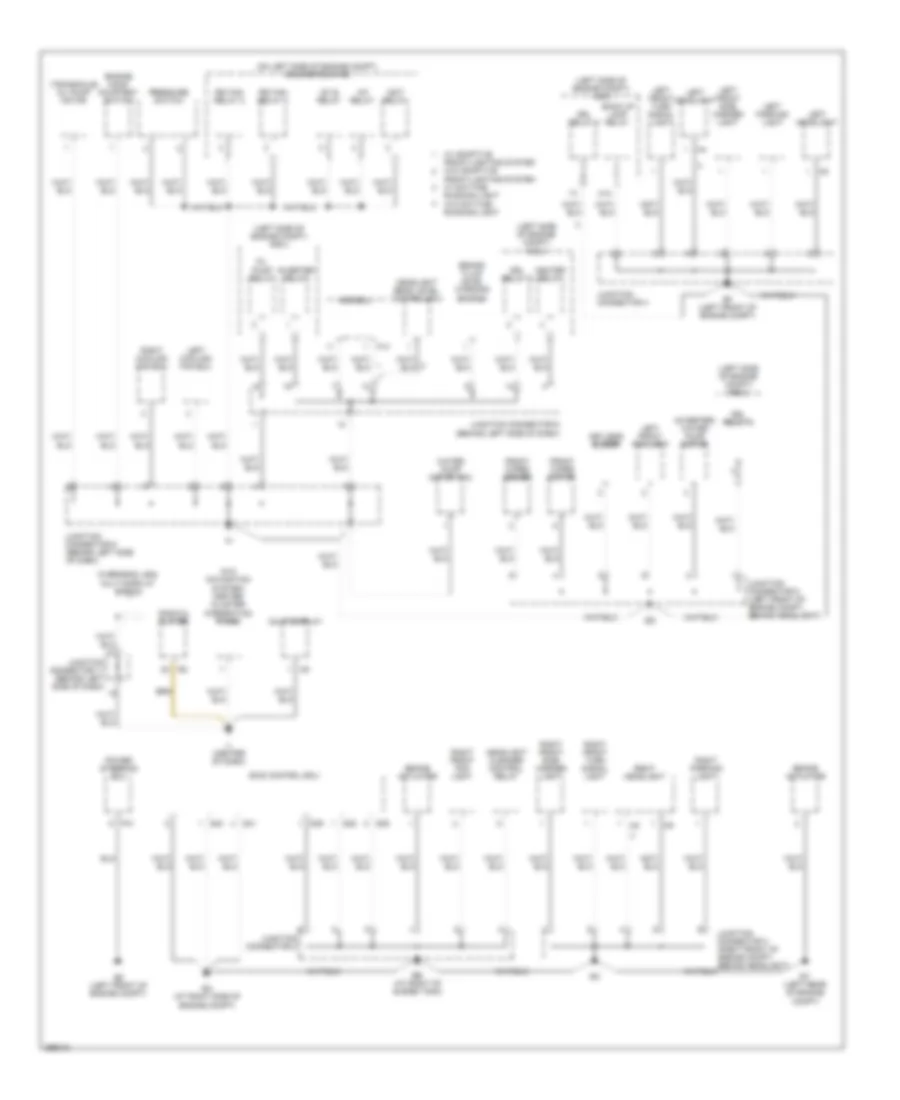 Ground Distribution Wiring Diagram 1 of 4 for Lexus RX 400h 2007