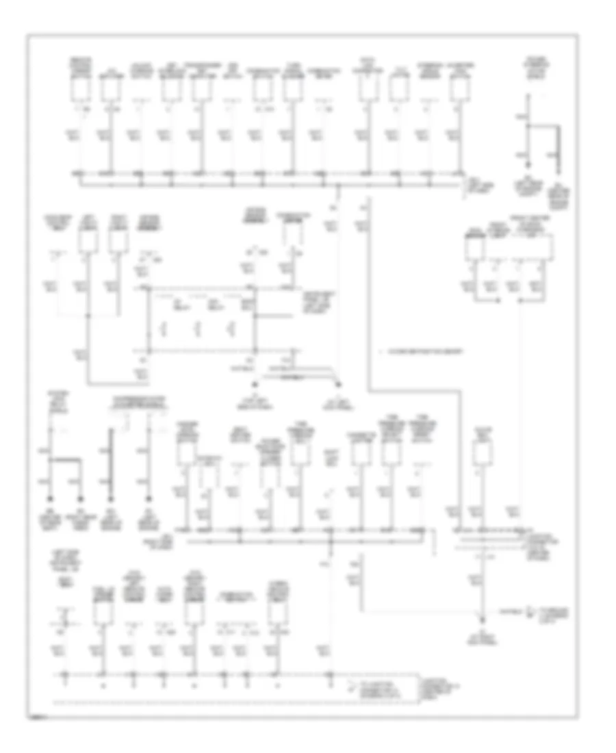 Ground Distribution Wiring Diagram (4 of 4) for Lexus RX 400h 2007