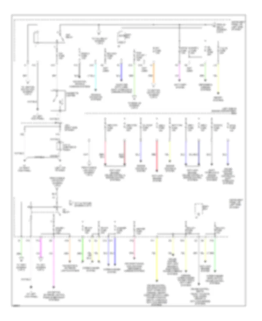 Power Distribution Wiring Diagram (2 of 3) for Lexus RX 400h 2007