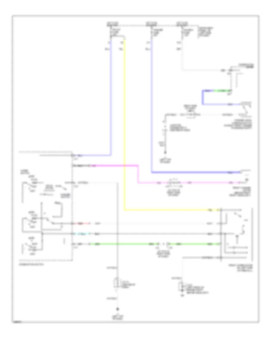 Электросхема передних стеклоочистителей дворников и омывателя лобового стекла, без Авто Система Дворника для Lexus RX 400h 2007