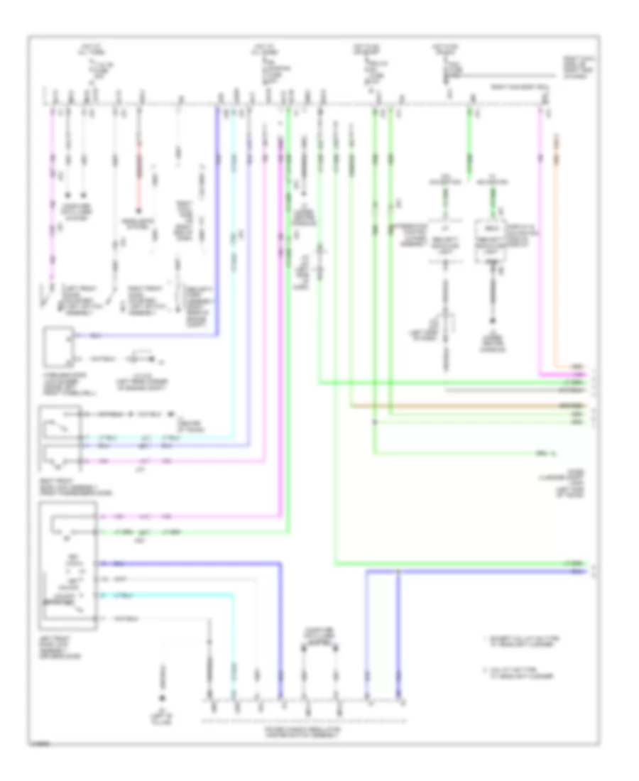 Forced Entry Wiring Diagram 1 of 5 for Lexus IS 250C 2012