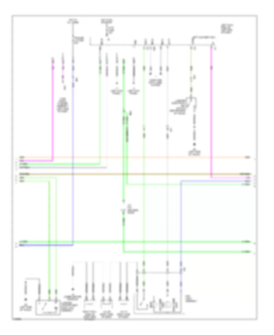 Forced Entry Wiring Diagram (2 of 5) for Lexus IS 250C 2012