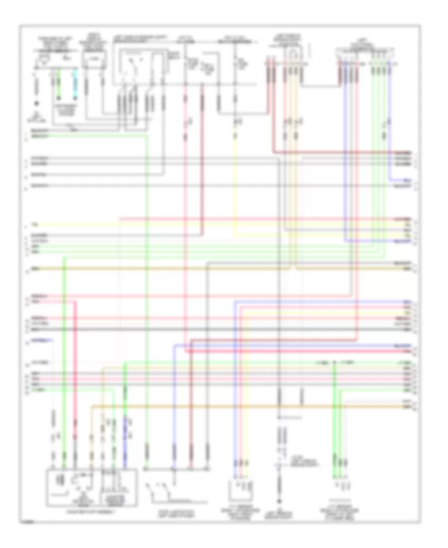 2.5L, Engine Performance Wiring Diagram (2 of 8) for Lexus IS 250C 2012