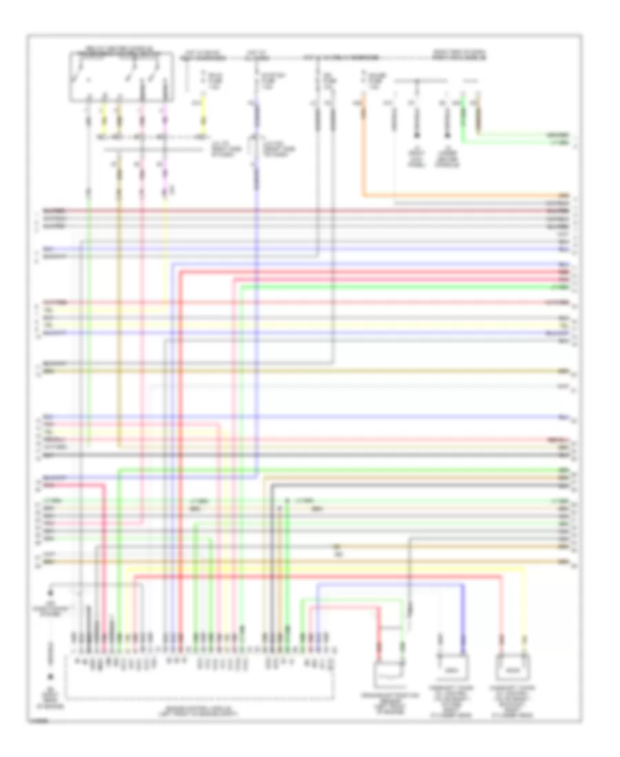 2.5L, Engine Performance Wiring Diagram (3 of 8) for Lexus IS 250C 2012