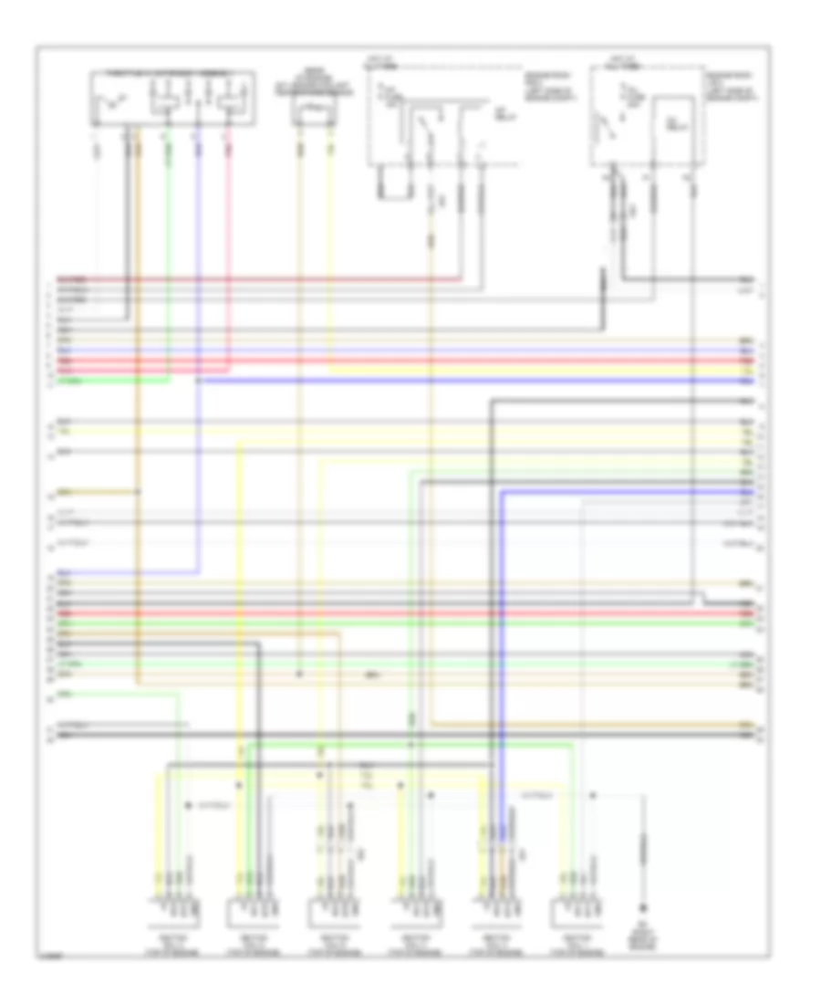 2.5L, Engine Performance Wiring Diagram (5 of 8) for Lexus IS 250C 2012