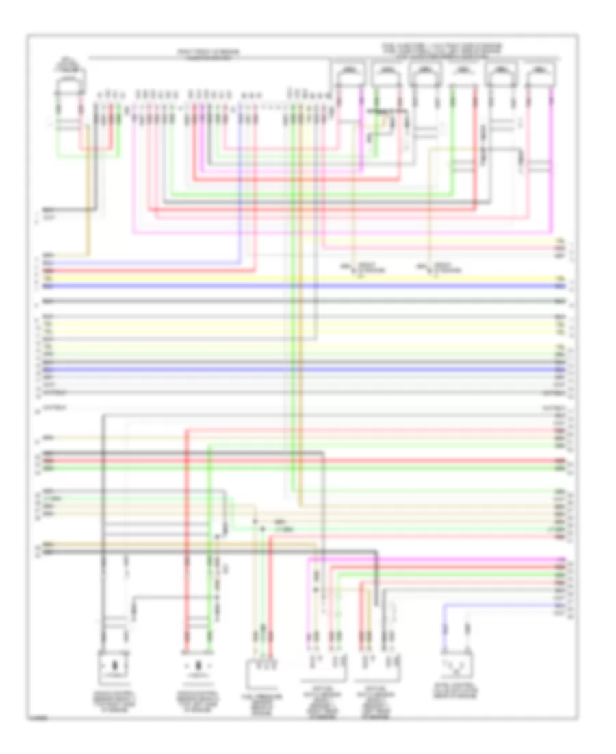 2.5L, Engine Performance Wiring Diagram (6 of 8) for Lexus IS 250C 2012
