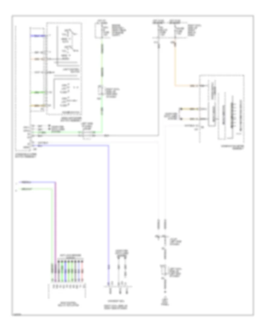 Headlamps Leveling Wiring Diagram (2 of 2) for Lexus IS 250C 2012