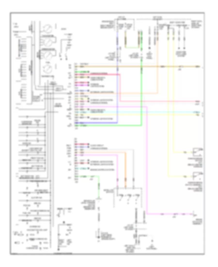 Instrument Cluster Wiring Diagram 1 of 2 for Lexus IS 250C 2012