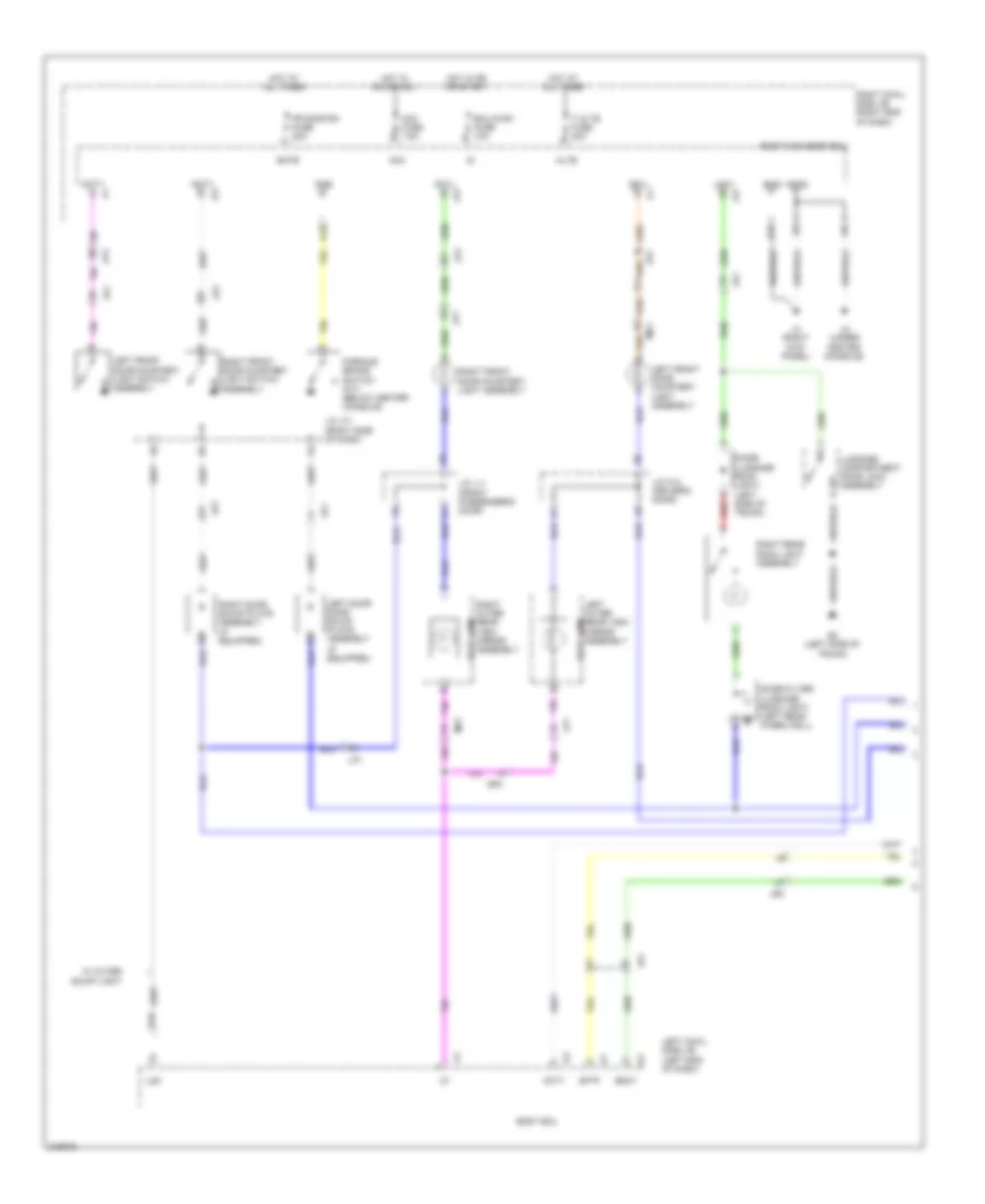 Courtesy Lamps Wiring Diagram 1 of 2 for Lexus IS 250C 2012