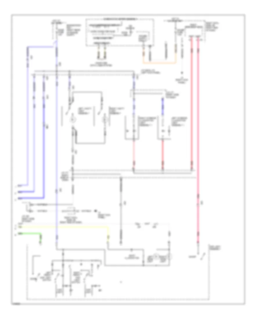 Courtesy Lamps Wiring Diagram 2 of 2 for Lexus IS 250C 2012