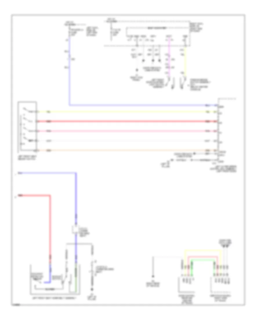 Drivers Memory Seat Wiring Diagram (2 of 2) for Lexus IS 250C 2012