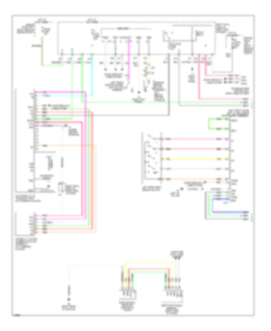 Memory Power Tilt  Power Telescopic Wiring Diagram (1 of 2) for Lexus IS 250C 2012